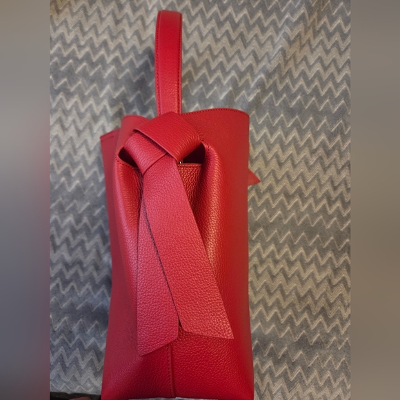 Danier Red Leather Handbag - Picture 3 of 8